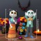 YY5900 Upulipuli Dia De Muerto iskeletli heykel Biblo silikon kalıp YY5900 Upulipuli Dia De Muerto iskeletli heykel Biblo silikon kalıp